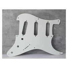Load image into Gallery viewer, 54 - 58 Pickguard For USA Mex Strat Fender   - 1 Ply White 1.6mm
