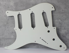 Load image into Gallery viewer, 54 - 58 Pickguard For USA Mex Strat Fender  - 1 Ply Parchment 1.6mm
