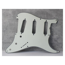 Load image into Gallery viewer, 59 Pickguard For Fender Strat Wide Bevel 8 Holes Version 1 - Parchment

