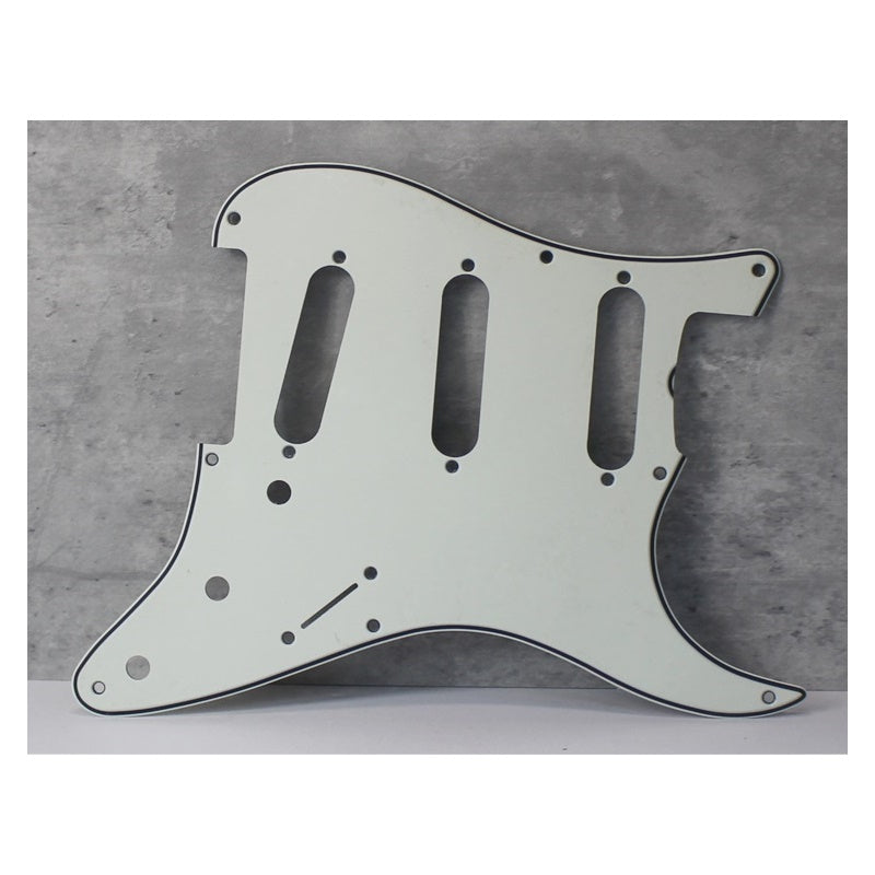 59 Pickguard For Fender Strat Wide Bevel 8 Holes Version 1 - Parchment