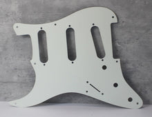 Load image into Gallery viewer, 59 Pickguard For Fender Strat Wide Bevel 8 Holes Version 1 - Parchment
