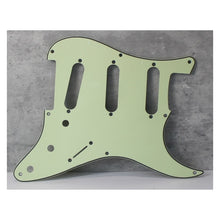Load image into Gallery viewer, 59, 57 Pickguard For Fender Strat Wide Bevel 8 Holes Version 2 - Mint Green
