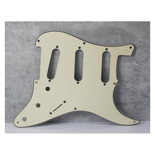 Load image into Gallery viewer, 59, 57 Pickguard For Fender Strat Wide Bevel 8 Holes Version 2 - Vintage Cream
