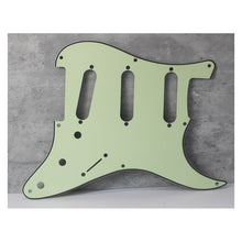 Load image into Gallery viewer, 59, 57 Pickguard For Fender Strat Wide Bevel 8 Holes Version 2 - Light Mint Green
