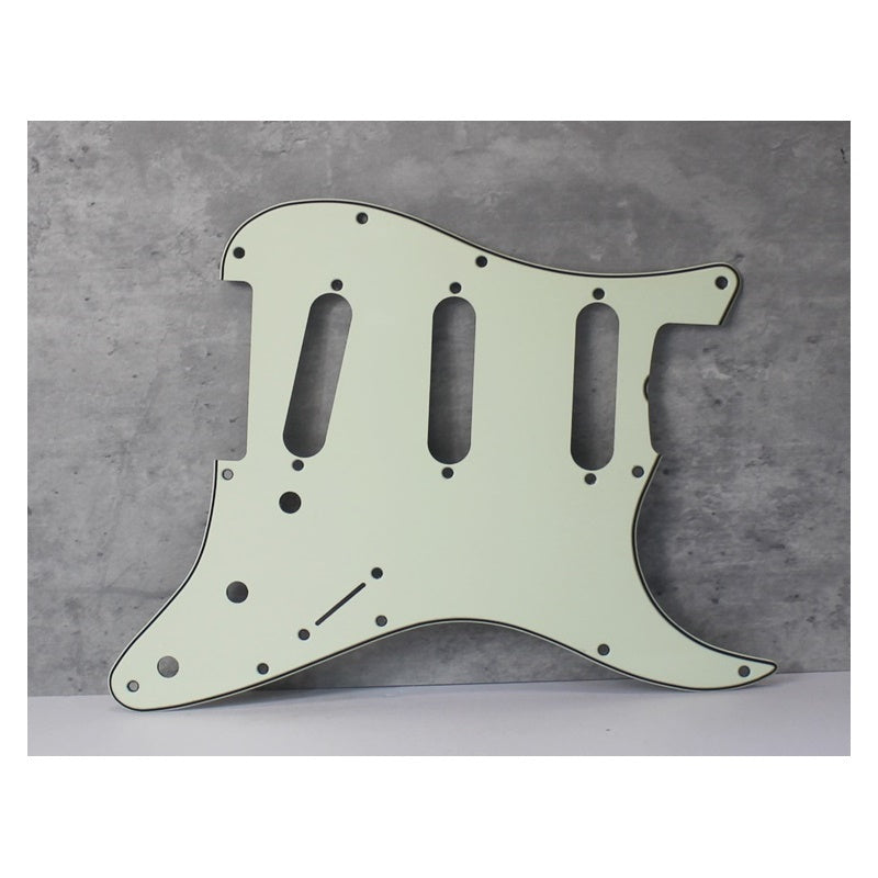 68, 69 Pickguard For Fender Strat Pearl Back - Mint Ivory