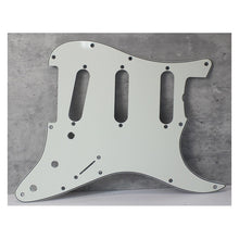 Load image into Gallery viewer, 68, 69 Pickguard For Fender Strat w Pearl Back - Parchment
