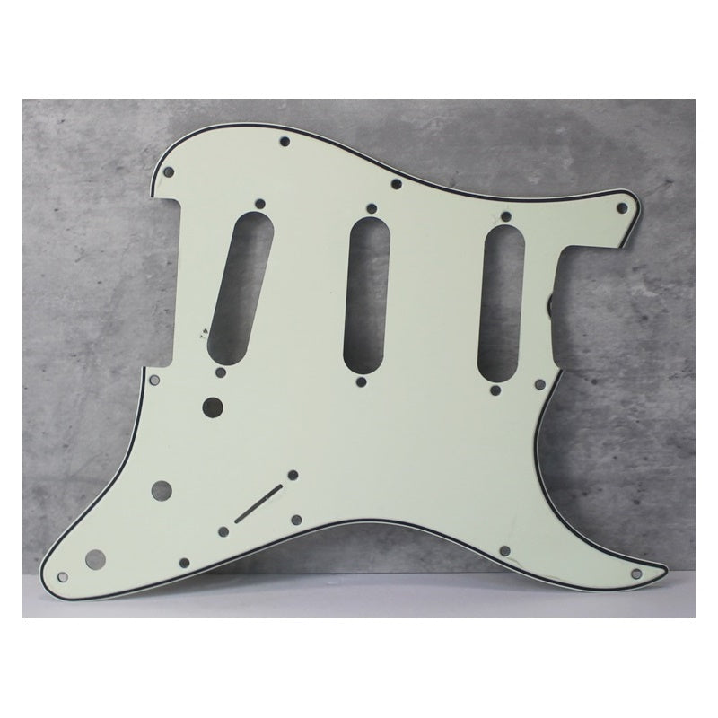 64 65 Pickguard Replacement For Fender Strat Wide Bevel - Mint Ivory