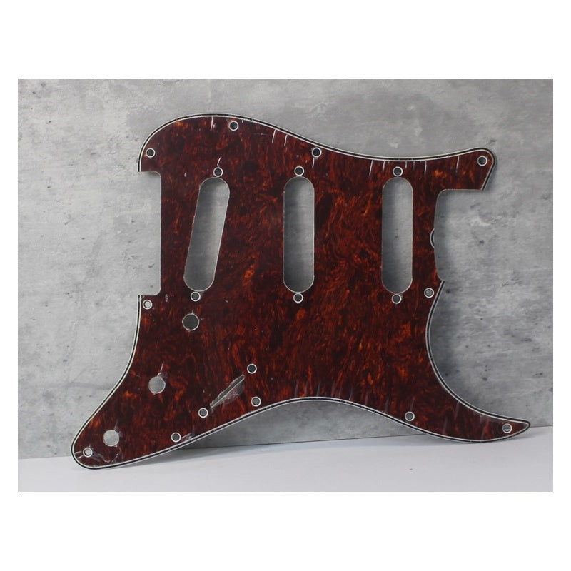 64 to Modern Pickguard Fender Strat USA MEX - Red Tortoise Shell