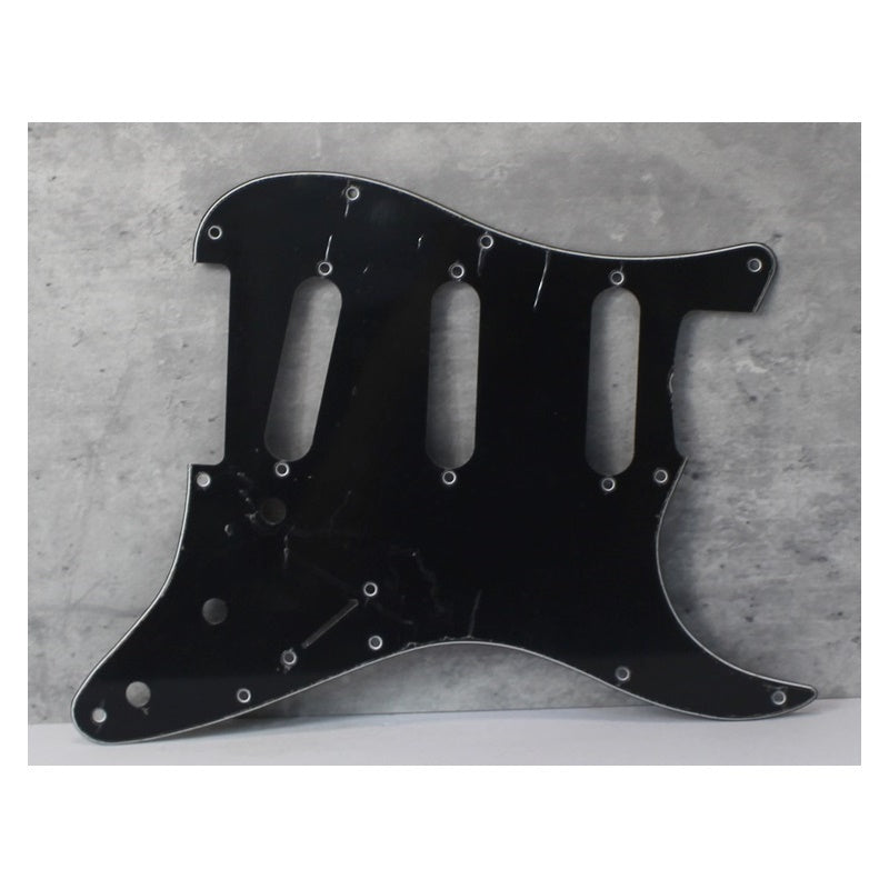 64 to Modern Standard Pickguard For Fender Strat USA Mex - Black 3 Ply