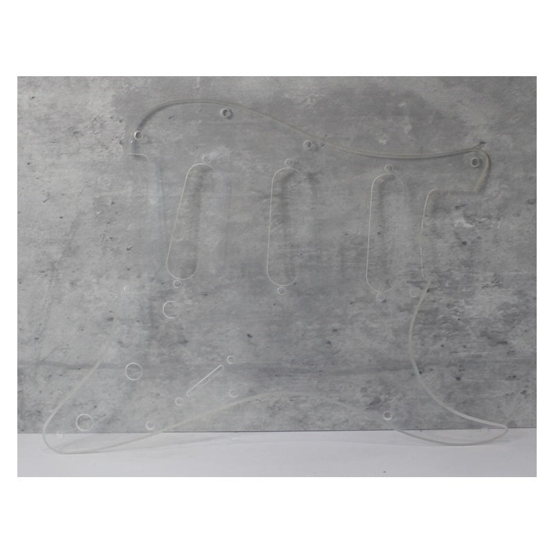 Pickguard For USA MEX Strat  -  Acrylic Clear Transparent
