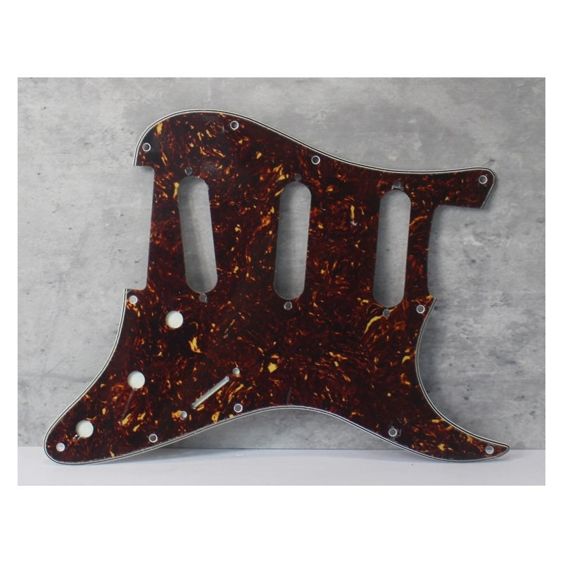 Voodoo Pickguard Reverse Bridge Pickup Fits Jimi Hendrix Strat - Brown Tortoise