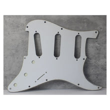 Load image into Gallery viewer, Voodoo Pickguard Reverse Bridge Pickup Fits Jimi Hendrix Strat - White 3 Ply
