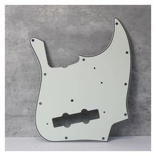 Load image into Gallery viewer, Vintage Jazz Bass Pickguard For USA Fender - Parchment White Wide Bevel 3 Ply

