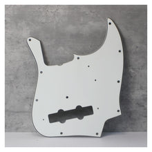 Load image into Gallery viewer, Vintage Jazz Bass Pickguard For USA Fender - White Wide Bevel 3 Ply
