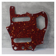 Load image into Gallery viewer, Vintage Jaguar Pickguard Wide Bevel For Fender - Brown Tortoise Shell (White Base)
