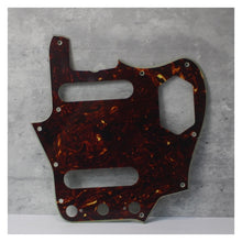 Load image into Gallery viewer, Vintage Jaguar Pickguard Wide Bevel For Fender - Brown Tortoise Shell (Green Base)
