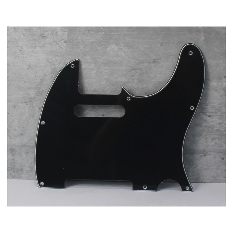 3 Ply Pickguard For Standard Telecaster  - Black 3 Ply