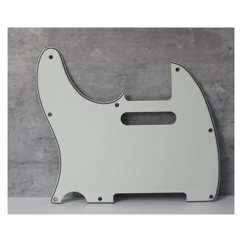 3 Ply Pickguard For Left Handed 60s Telecaster Wide Bevel - Parchment White