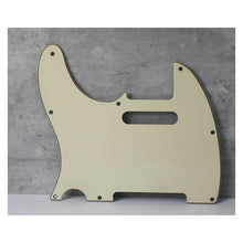 Load image into Gallery viewer, 3 Ply Pickguard For Left Handed 60s Telecaster Wide Bevel - Vintage Cream
