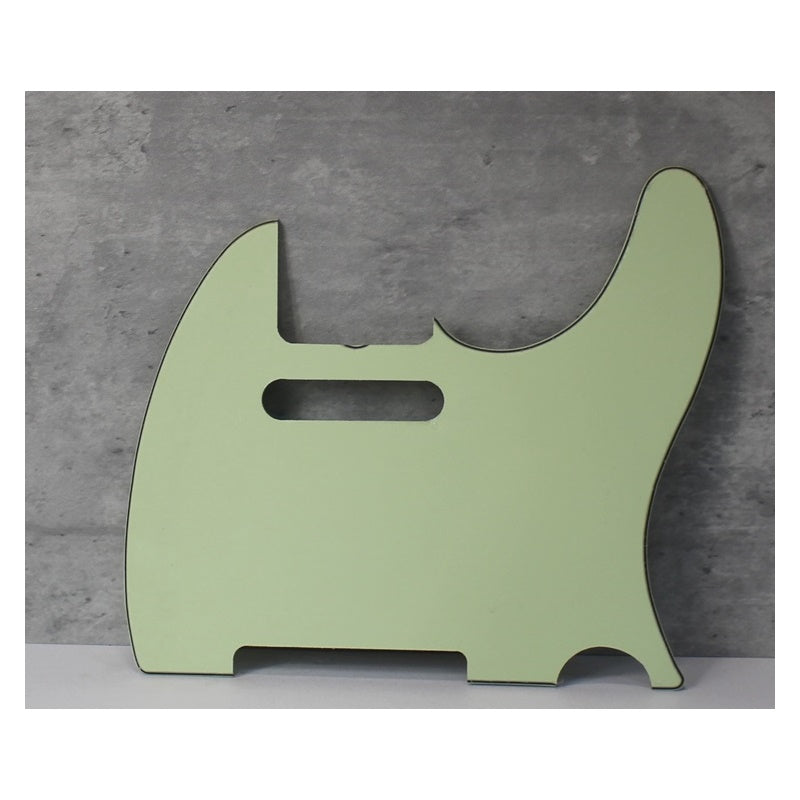 3 Ply Pickguard For 60s Telecaster Wide Bevel w No Screw Holes - Mint Green