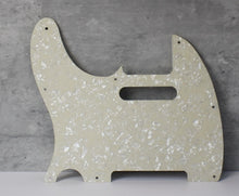 Load image into Gallery viewer, 68, 69 Telecaster Pickguard For Vintage USA Fender Tele Cream Ivory w Pearl Back
