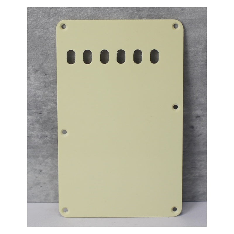 Tremolo Cover Back Plate For Fender Stratocaster - Cream 1 Ply 2mm