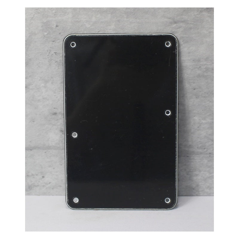 Tremolo Cover Back Plate For Floyd Rose Style Guitars (Wide) - Black 3 Ply