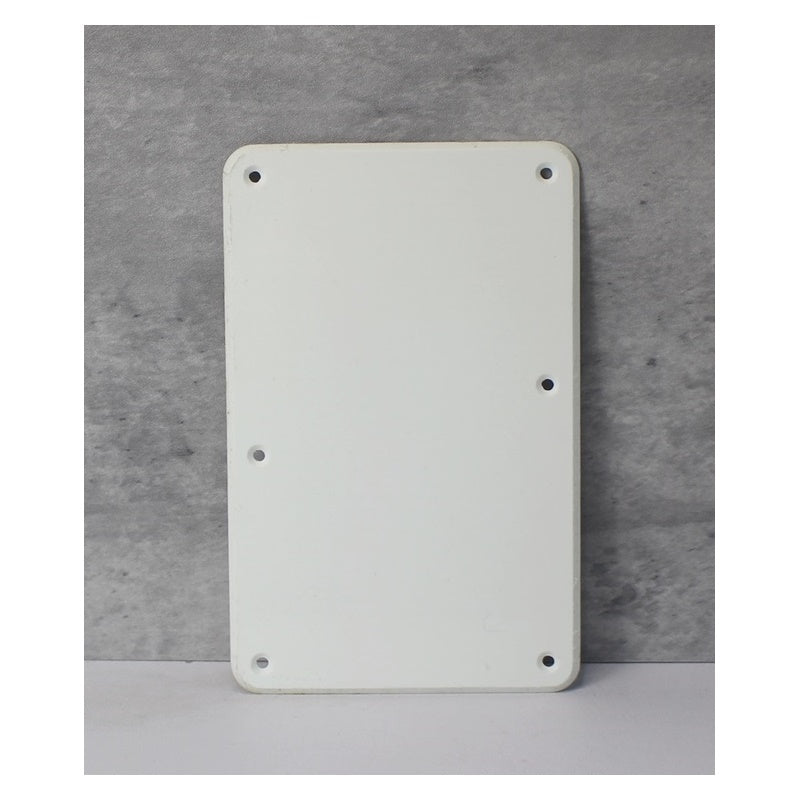 Tremolo Cover Back Plate For Floyd Rose Style Guitars (Wide) - White 1 Ply