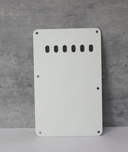 Load image into Gallery viewer, Tremolo Cover Back Plate For Fender Stratocaster V1 - White 1 Ply

