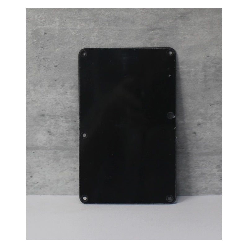 Tremolo Cover Back Plate For Ibanez Guitars  - Black 1 Ply