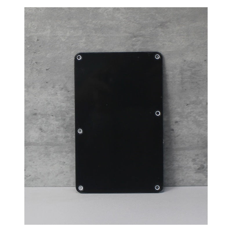 Tremolo Cover Back Plate For Ibanez Guitars  - Black 3 Ply