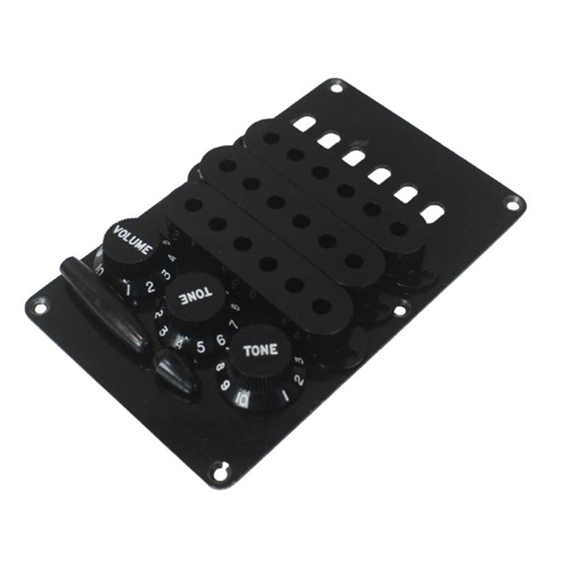 Plastic Parts Accessory Kit For Stratocaster - Black Made in Japan