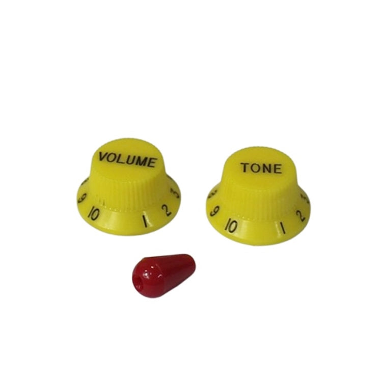 Replacement Knobs For Ibanez - Yellow w/ Red Tip