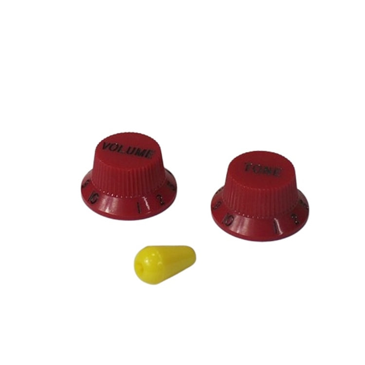Replacement Knobs For Ibanez - Red w/ Yellow Tip