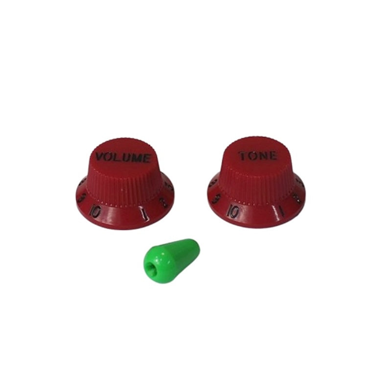 Replacement Knobs For Ibanez - Red w/ Green Tip