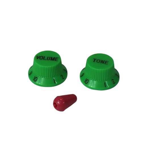 Replacement Knobs For Ibanez - Green W/ Pink Tip