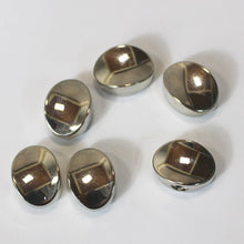 Load image into Gallery viewer, Kluson Oval Metal Replacement Tuner Buttons (6) - Nickel
