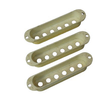 Load image into Gallery viewer, Aged Pickup Covers Set For Stratocaster - Aged White
