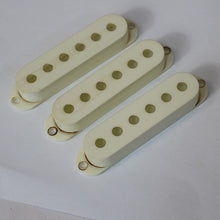 Load image into Gallery viewer, Aged Pickup Covers Set For Stratocaster - Parchment White
