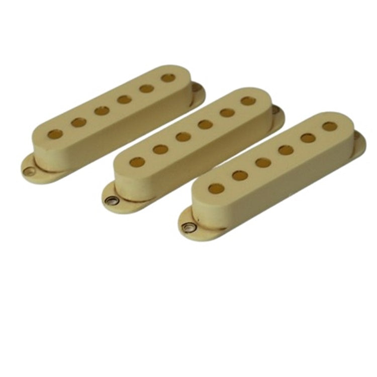 Aged Pickup Covers Set For Stratocaster - Ivory