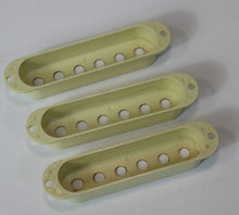 Load image into Gallery viewer, Aged Pickup Covers Set For Stratocaster - Mint Green
