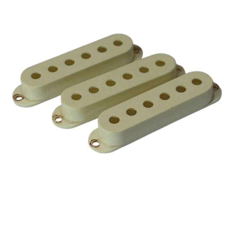 Aged Fender 60s Reissue Nylon Pickup Covers Set For Stratocaster - Aged White