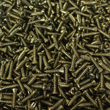 Load image into Gallery viewer, Aged Pickguard Screws To Fit Fender Guitars (50) Imperial Size - Gold
