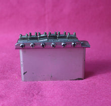 Load image into Gallery viewer, Aged Chrome Steel Block Tremolo Bridge for USA Stratocaster w/ Pat Pend Saddles #2
