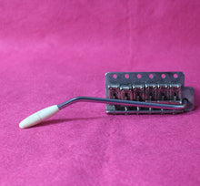 Load image into Gallery viewer, Aged Chrome Steel Block Tremolo Bridge for USA Stratocaster w/ Pat Pend Saddles #4
