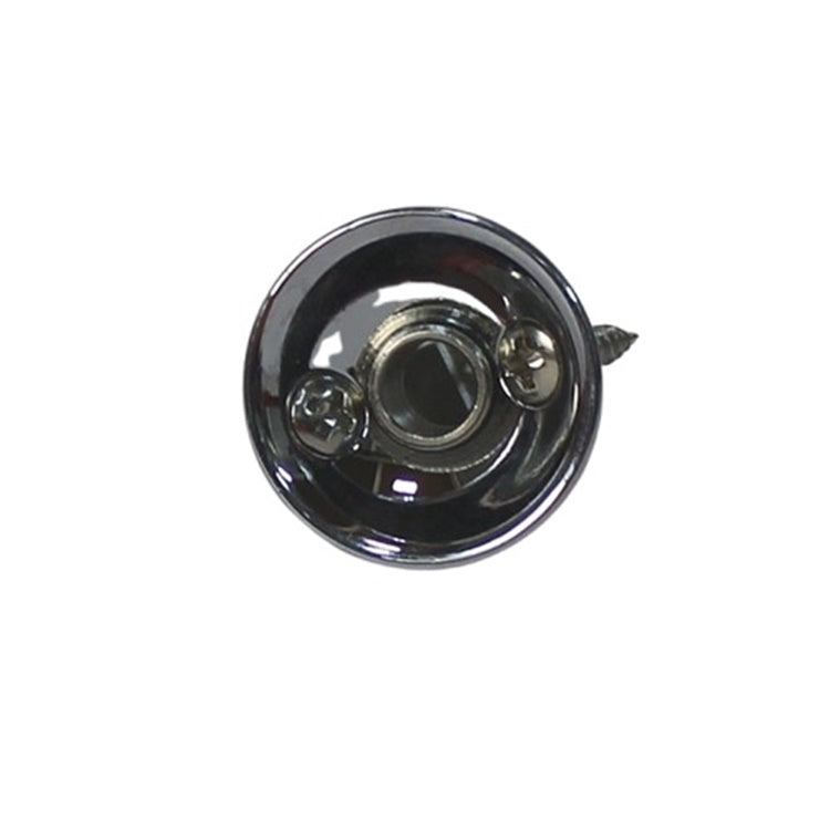 Round Electro Socket Jack Cup For Telecaster Tele Guitars w/Jack - Chrome