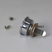Load image into Gallery viewer, Round Electro Socket Jack Cup For Telecaster Tele Guitars w/Jack - Chrome

