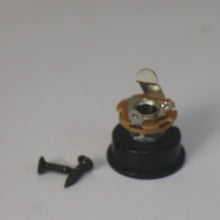 Load image into Gallery viewer, Round Electro Socket Jack Cup For Telecaster Tele Guitars w/Jack - Black
