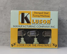 Load image into Gallery viewer, KLUSON 3 x 3 Double Line Tuners For Gibson Les Paul Keystone Buttons Nickel
