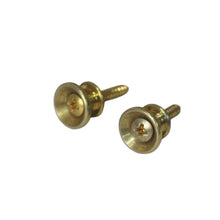 Load image into Gallery viewer, Heavily Aged Strap Buttons For Fender Style Guitars - Gold
